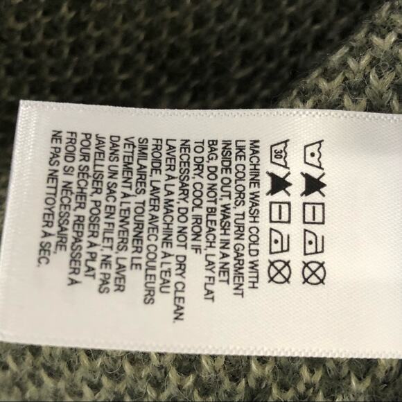 Lucky Brand Wool Blend Crewneck Camo Sweater Size Small - Picture 14 of 15